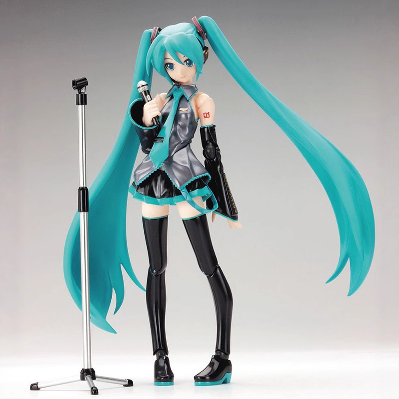 バーチャルシンガーMIKU Figma014 # ねぎ初音 初音ミク ダブルポニーテール アクションフィギュア 箱入り|undefined