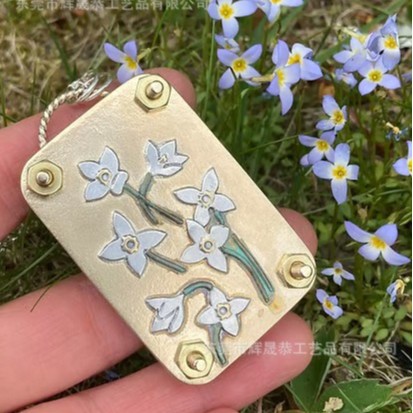 미니 꽃 프레스 - 블루엣