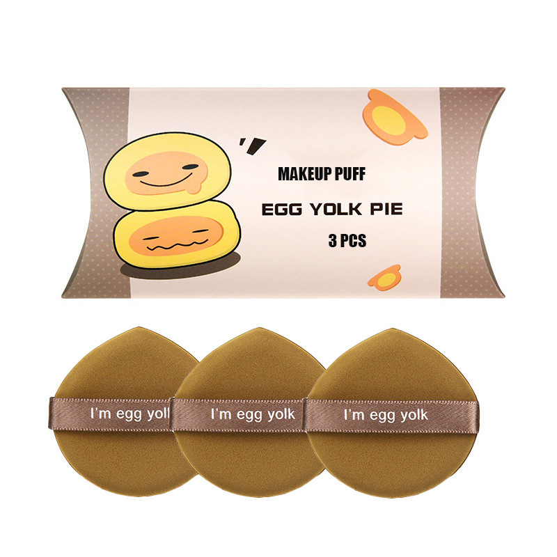 菠萝蛋黄派气垫粉扑 棉花糖散粉非乳胶泡水变大干湿两用彩妆工具|undefined
