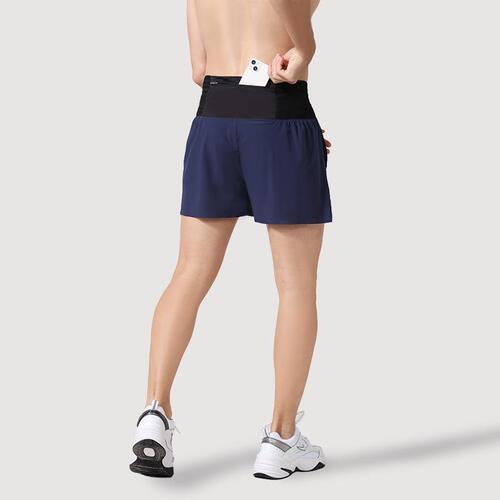 Summer quick-drying shorts men's European and American loose high-waisted marathon training fitness pants basketball running sports shorts