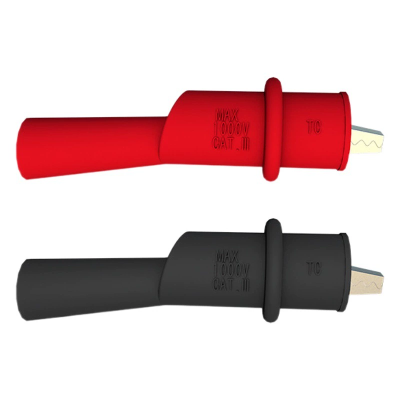 P2008 прямой штекер 2 мм ручка для часов булавка для часов зажим под крокодила, совместимый с зажимом под крокодила AC10 Slide-On Alligator