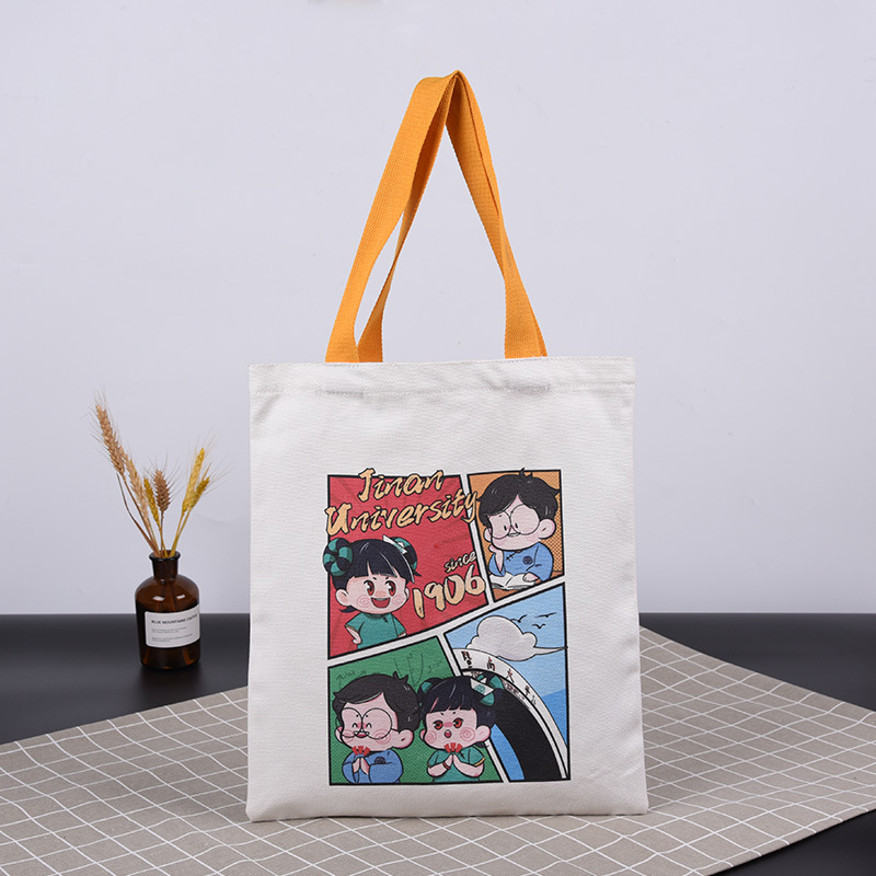 厂家帆布袋定做印花手提棉布袋定制logo人物图案广告礼品购物袋