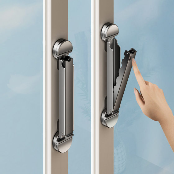 Punch-free Invisible Telescopic Indoor Clothes Drying Artifact Hotel Drying Shelf Household Balcony Sucker Folding Drying Rack