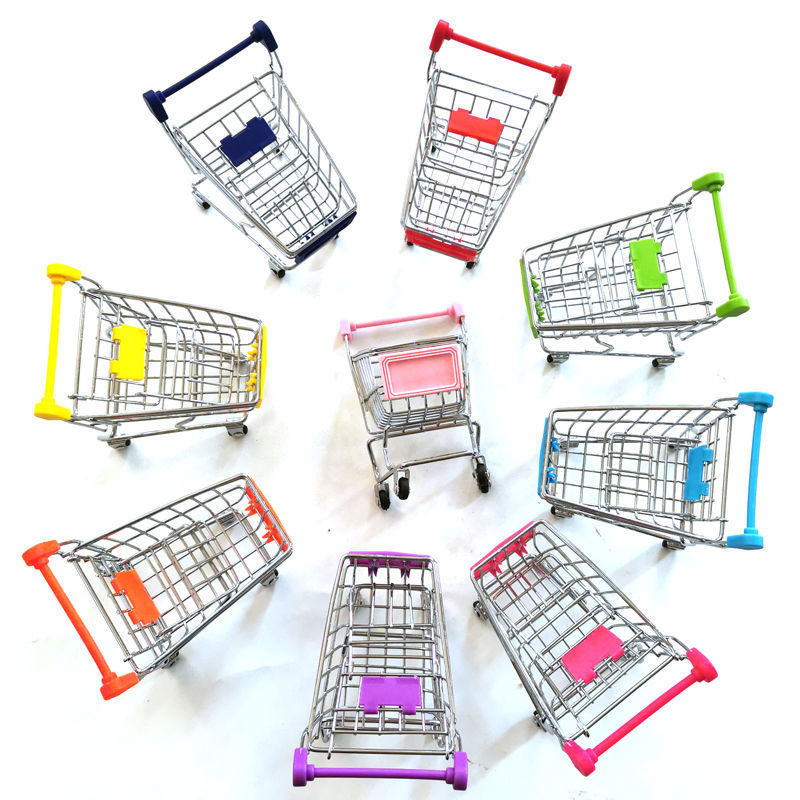 undefined1 Trolley Mini Stainless steel Shopping Cart originality children Play house multi-function supermarket Small hands garden cart Modelundefined