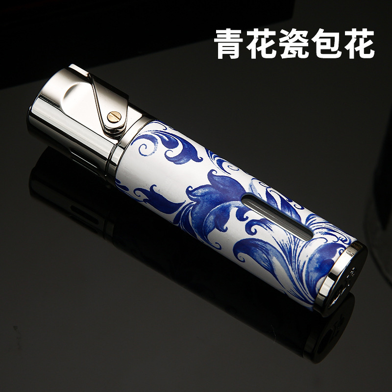 Baicheng 防風パーソナライズされたクリエイティブな耐久性のあるライターインフレータブル葉巻灸特別な点火装置タバコとお香の点火に不可欠|undefined
