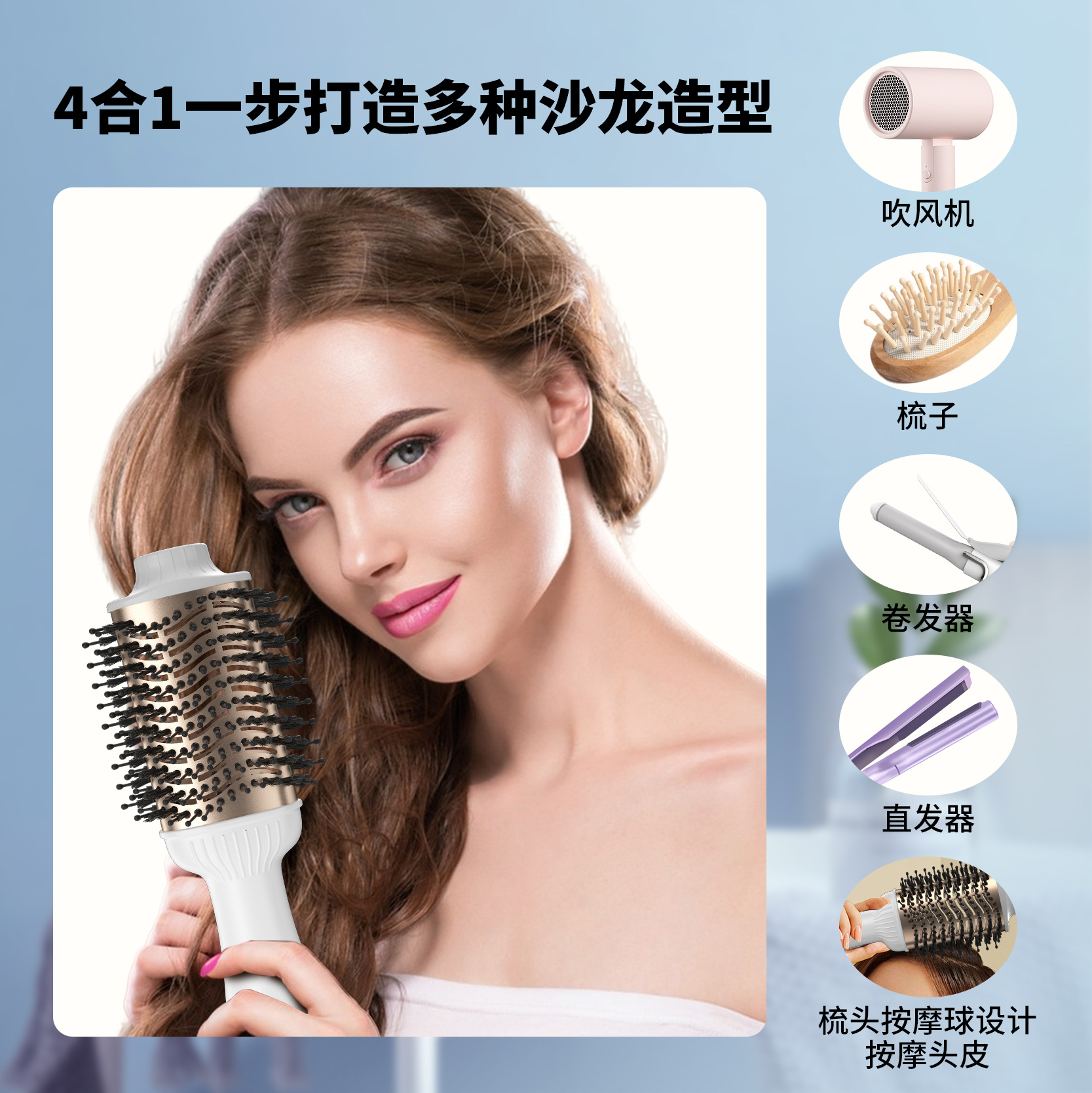 Peinado de cabello recto transfronterizo, cabello recto image 3