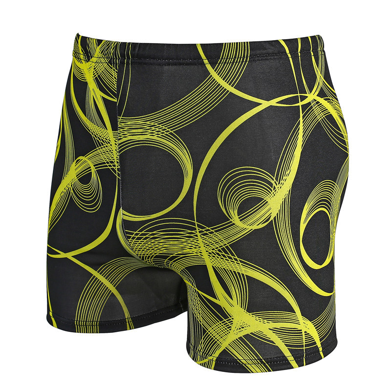 Fábrica al por mayor de los hombres de natación de los troncos de la piscina de aguas termales de color con cordón más tamaño gordo boxeador de los hombres traje de baño