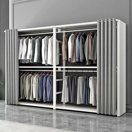 zsr open wardrobe bedroom floor-standing metal clothes rack light luxury cloakroom combination storage walk-in coat rack