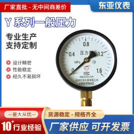东亚仪表Y-100压力表气压水压油压仪表真空压力表蒸汽锅炉压力表