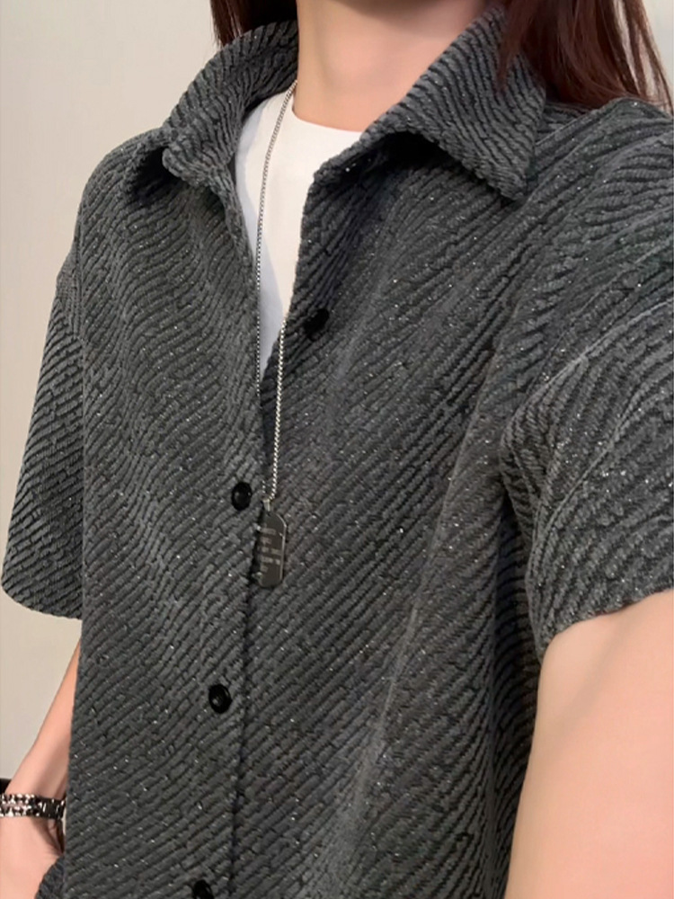 Oversize Basic T-shirt For Men Loose Fit Casual Style_voghion.com