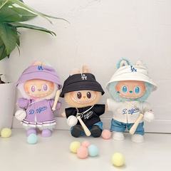 一二三代Labubu衣服挂件拉布布坐坐娃衣KKLA棒球运动套装潮流可爱