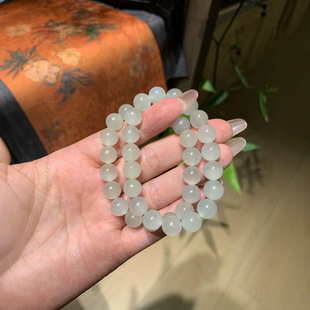 Jin Yu Tang Xinjiang Hetian Jade Qingshui Bracelet Glass Jade Fine and Tender Color Clear and Light Selected Water Permeable