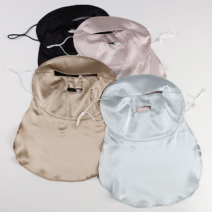 New mulberry silk sun protection shading mask rest sleep face protection anti-blue light face cover Silk Smoke-proof dustproof mask