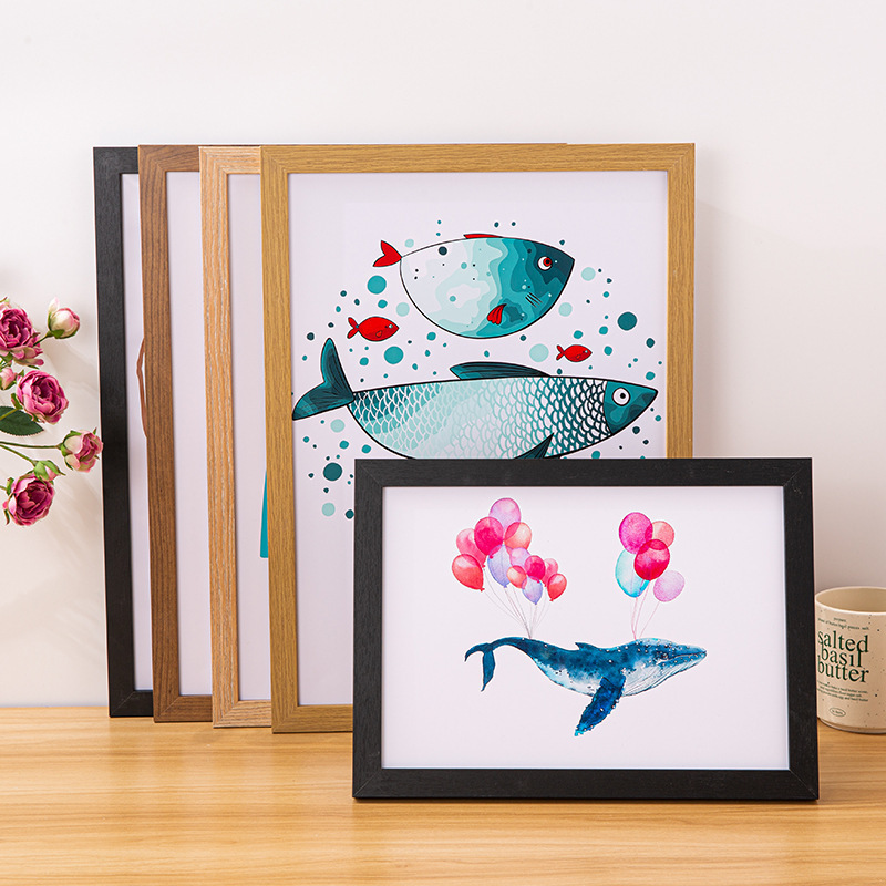 Simple Wooden Photo Frame for Tabletop Display, Wholesale Framing, A3A 416inch Wall-Mounted Photo Frame, 4K8K Creative Puzzle Frame