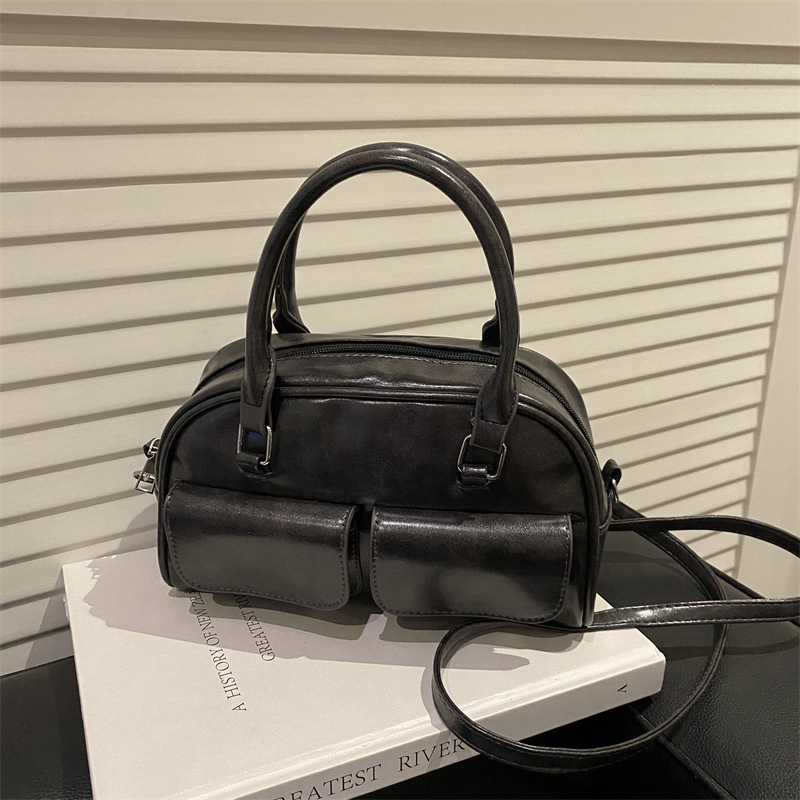 Damen Bowling Handtasche Im Boston Style Schultertasche_voghion.com