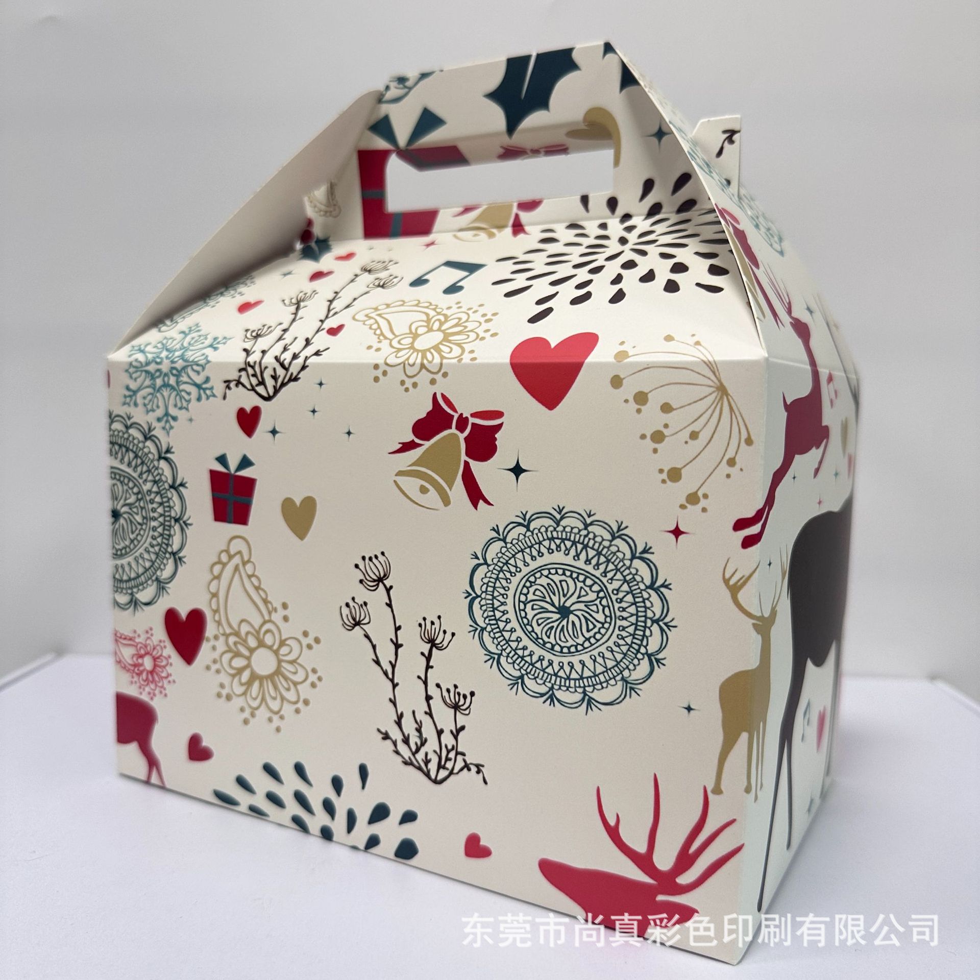 节日手提礼盒打包盒野餐盒白卡纸各种节日适用