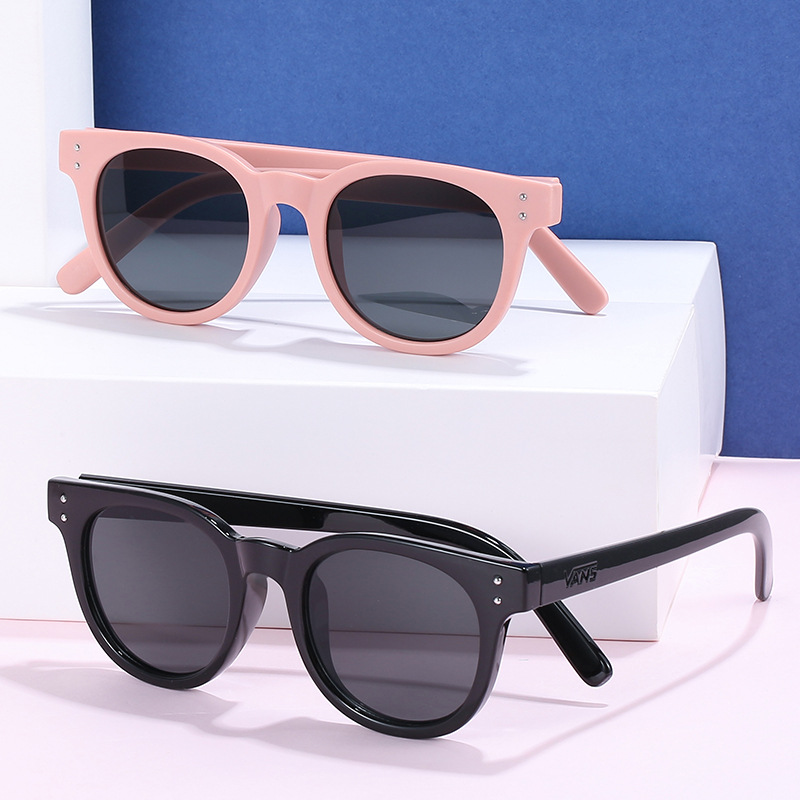 Nuevo coreano chic marco redondo xiaozhai mismas gafas de sol color caramelo retro gafas de sol suministro directo de fábrica 3872