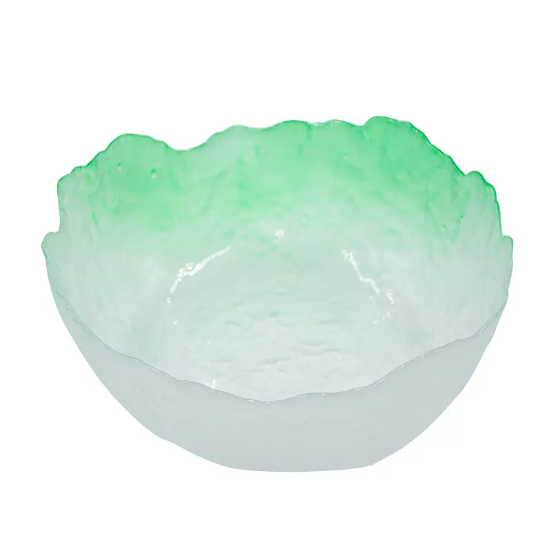 定制日式莲雾粉玻璃水果沙拉碗套装高颜值甜品碗轻奢简约家用