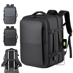 新款跨境男士多功能可扩展商务背包大容量出差旅行电脑包双肩包