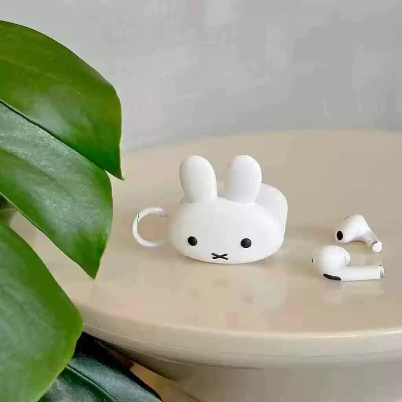 Cute Miffy Rabbit Soft Case Suitable for AirPods Pro 3 Apple Wireless Bluetooth Earphone Case 3/4/Pro2