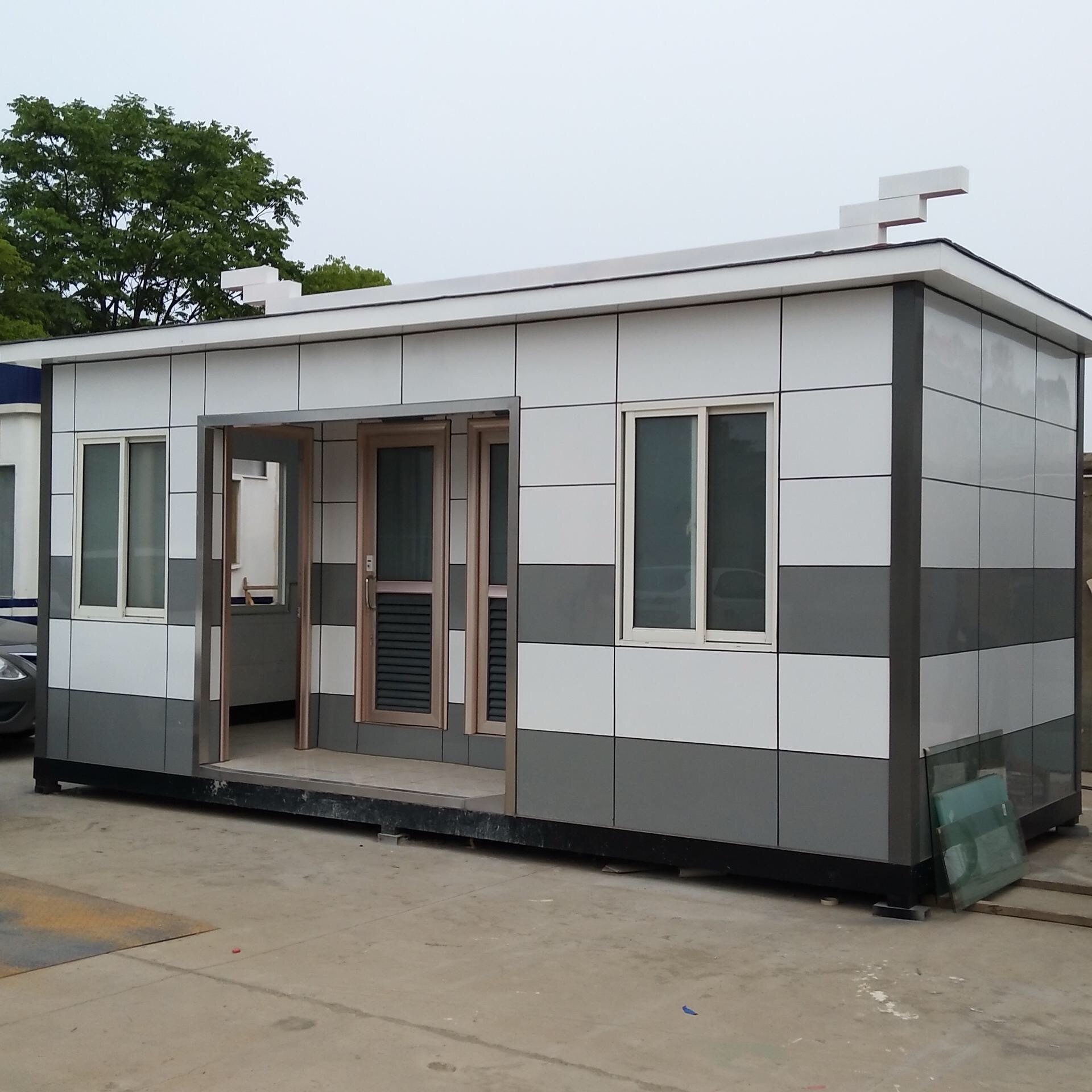 Ventas de fábrica sala de contenedores sala de baño caja de embalaje sala de montaje de aseo móvil guardia de entrada sala de juntas móvil
