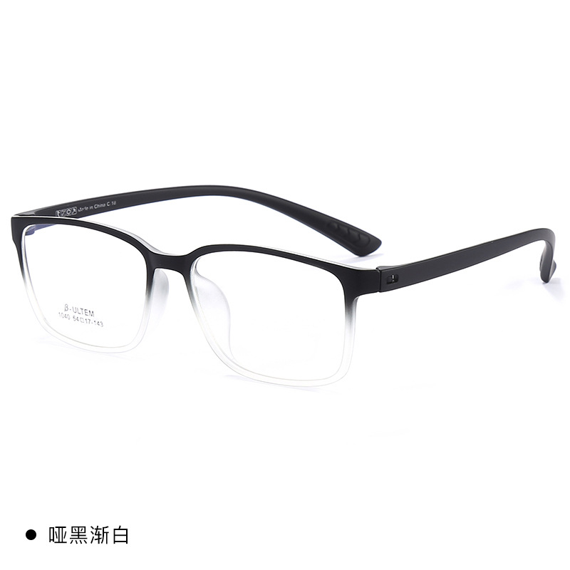 Blanco degradado Negro mate