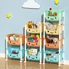 Stroller storage rack children's bookshelf floor-standing baby supplies household mobile snack storage box toy storage rack