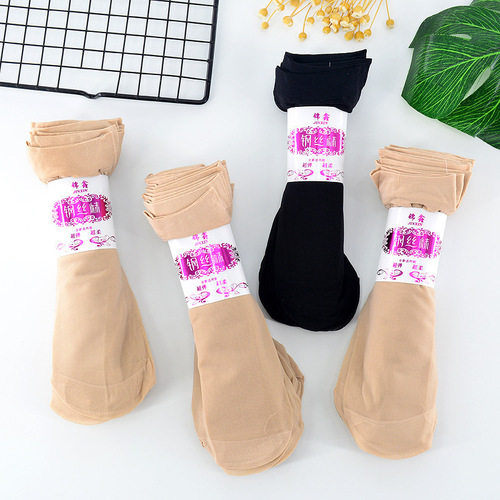 Steel stockings for women summer thin women's socks mask steel stockings velvet anti-snatch breathable short stockings wholesale