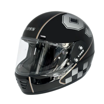 Safety Helmet for Men and Women, Motosiklet kaskı (dəbilqə) - bright-black-no-9-m