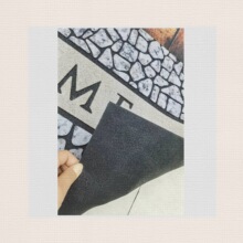 新款欧式橡胶底植绒地垫防滑垫门垫橡胶脚垫地垫户外垫45*75cm