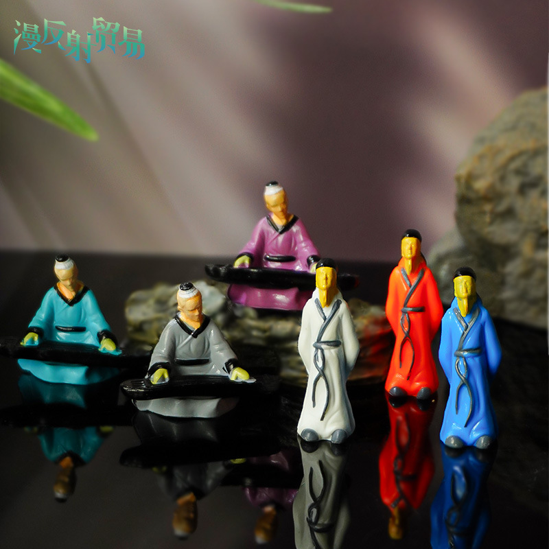 Poemas y figuras de piano, piedras absorbentes de agua, piedras de agua, decoraciones de rocalla, pequeños adornos, peceras, bonsai, péndulo de paisaje