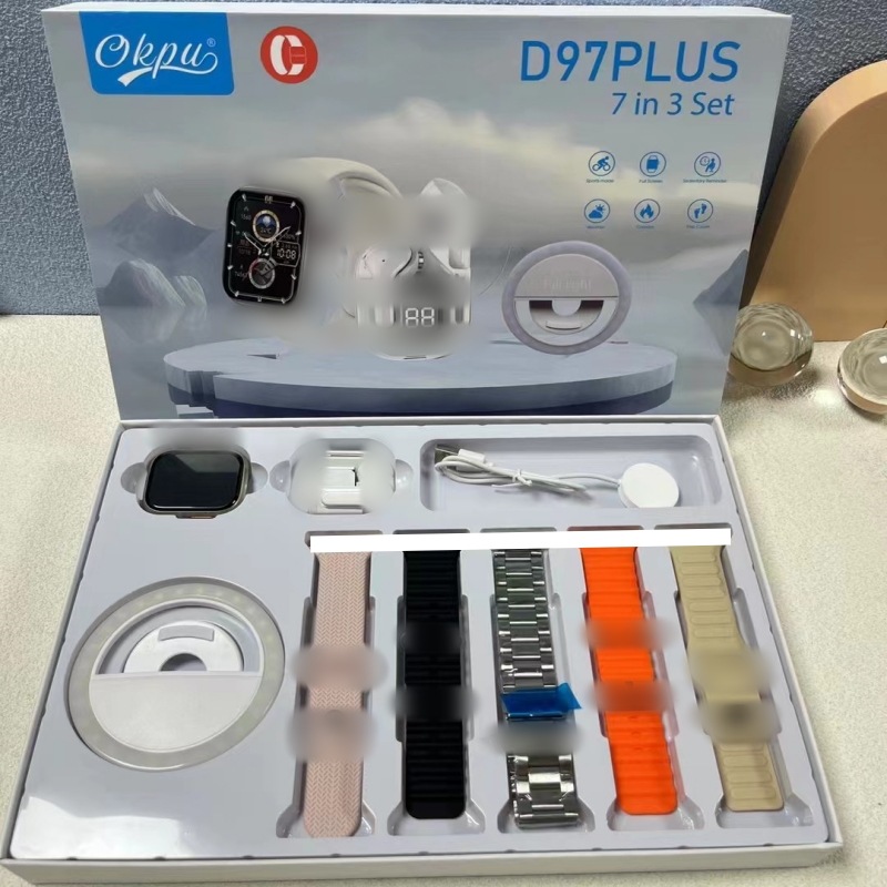 Popular Foreign Trade Smartwatch D97Plus for Men, Multifunctional, Long Battery Life, 2026 New Model Smartwatch from Huaqiangbei