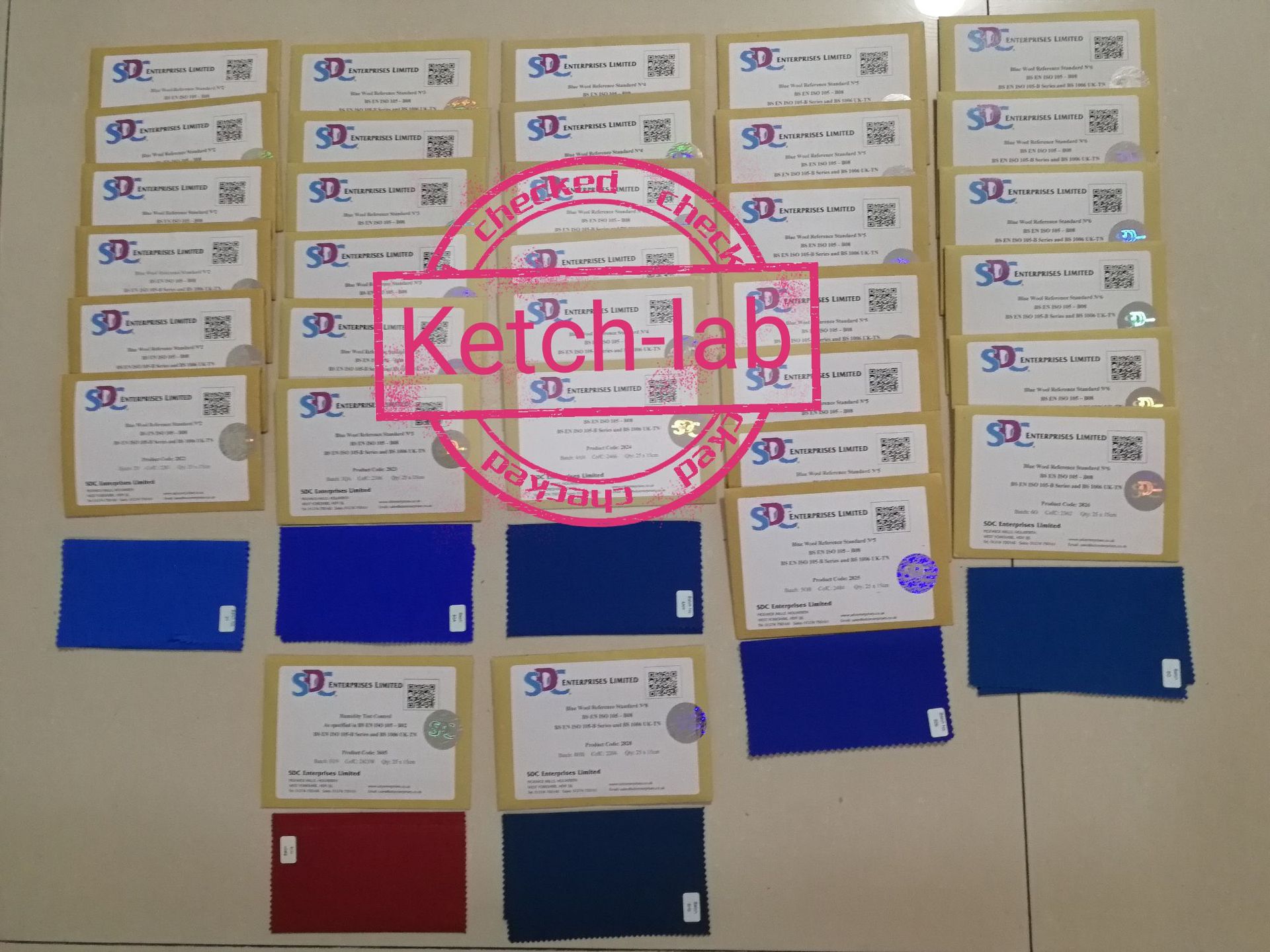 KCS005 SDC Humidity Control Fabric 湿度控制布，蓝色羊毛布1~8