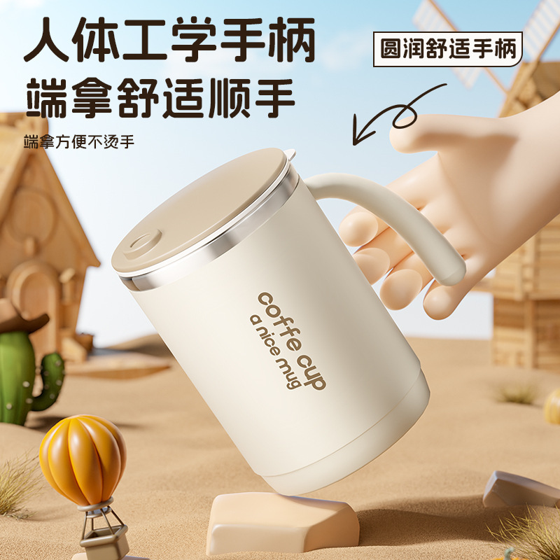 Amazon ステンレス鋼マグ蓋付き二層ホームティーカップオフィスカップル 304 コーヒーカップギフト|undefined