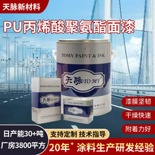 厂家直销户外钢结构丙烯酸聚氨酯面漆工业涂料油漆防锈防腐金属漆