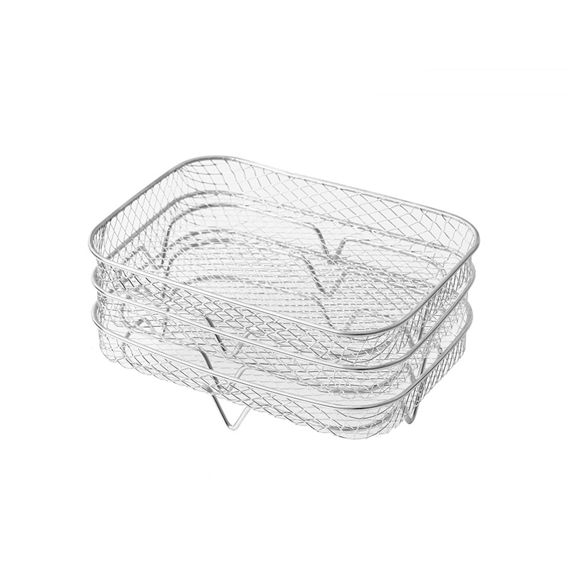 Accesorios de la freidora de aire de tres capas al vapor parrilla rejilla de frutas y verduras deshidratación rack freidora de Aire accessoriesDZ201