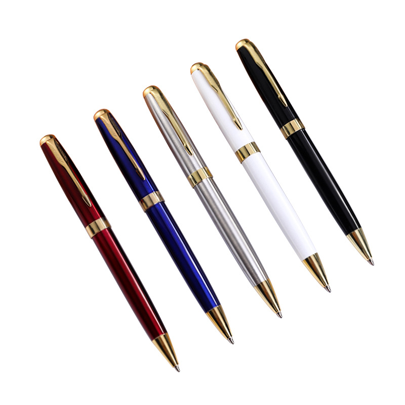 Suministro directo de fábrica Bolígrafo De Metal logotipo de la pluma de publicidad de alta gama pluma de aceite de negocios pluma de regalo pluma de metal de impresión