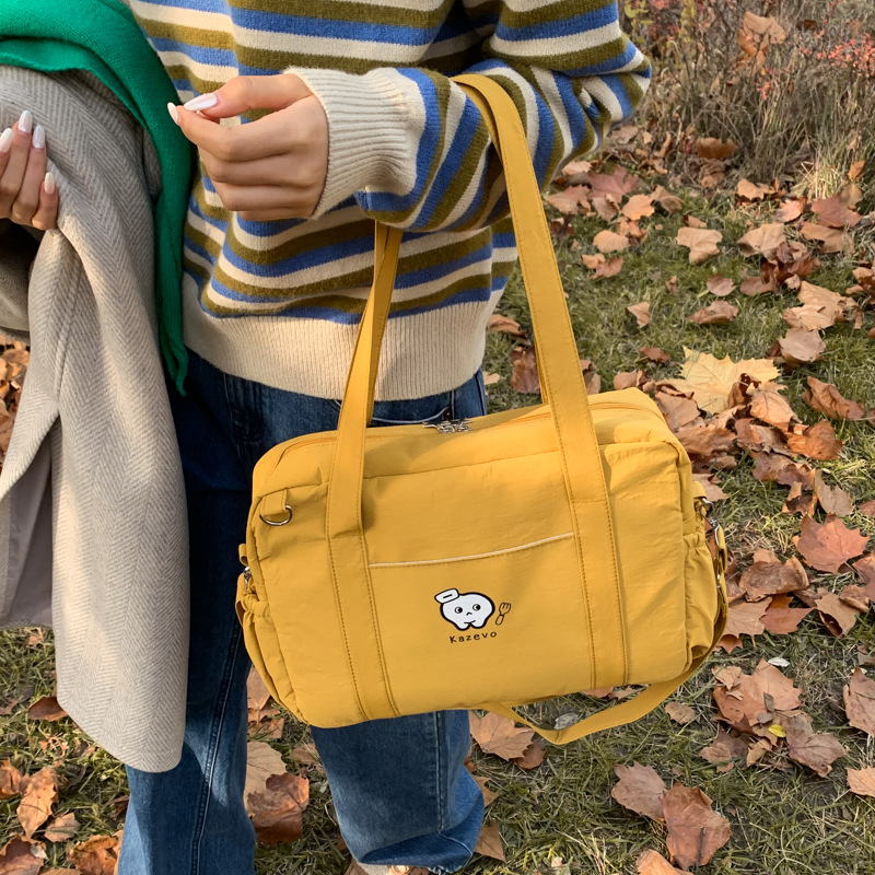 Fashion Boston Bag Women's 2025 New Large-Capacity Shoulder Bag Portable Travel Hand-Held Storage Bag Cross-Border Model