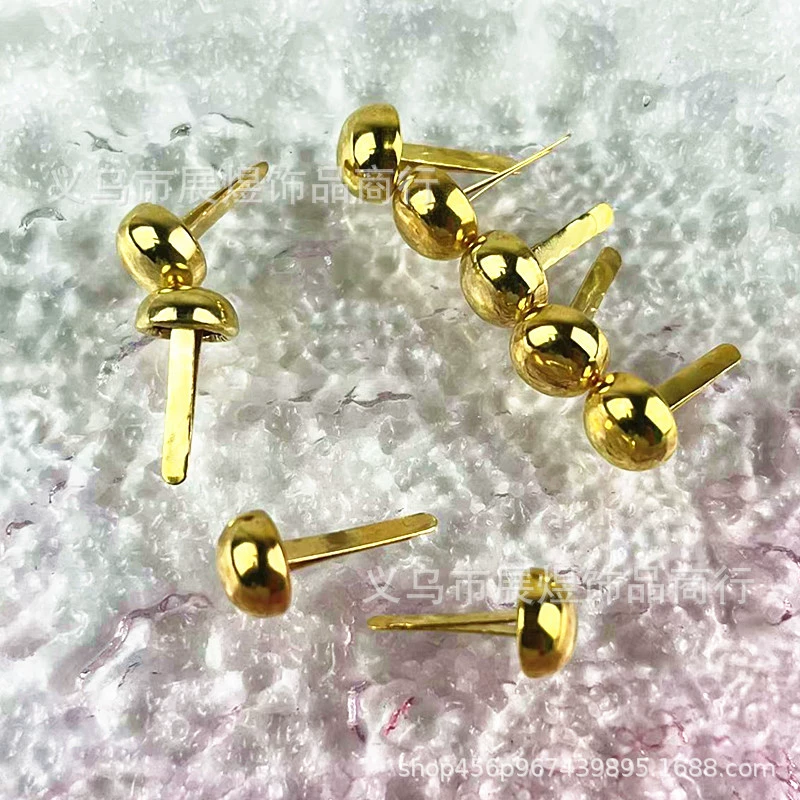 Производители поставляют Золотой грибовидный головной двухфутовый гвоздь 8 мм Железный двухфутовый гвоздь Золотой двухфутовый гвоздь