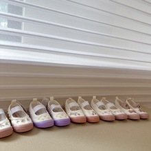 出口日本maraku女童宝宝超级乖巧的室内鞋 幼儿园小白鞋