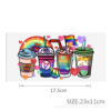 Fruit coffee transparent crystal, waterproof sticker