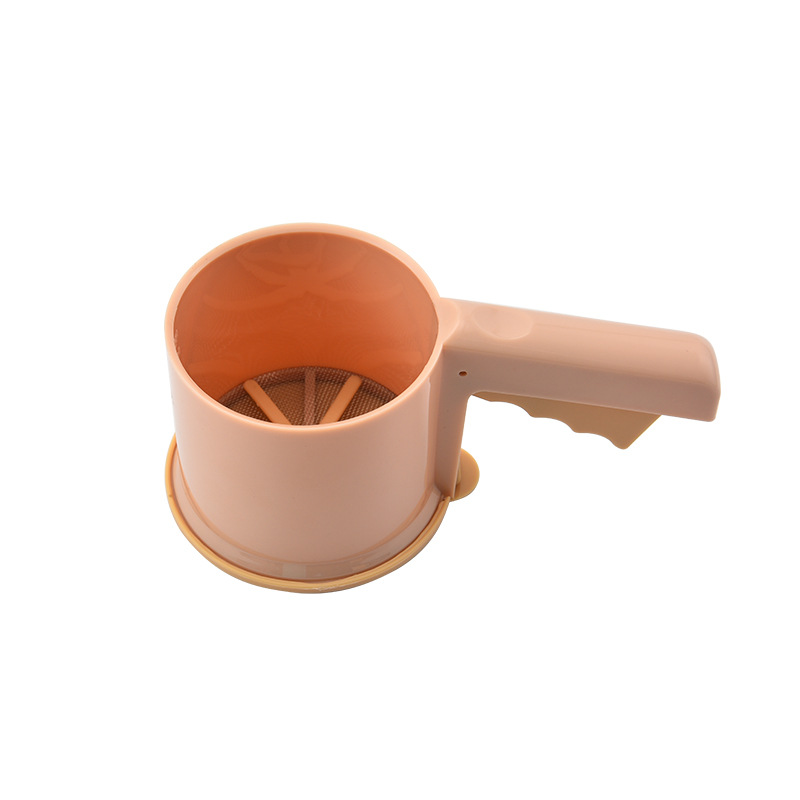 Factory direct sales semi-automatic flour sieve baking tools manual powder sieve household handheld flour sieve filter