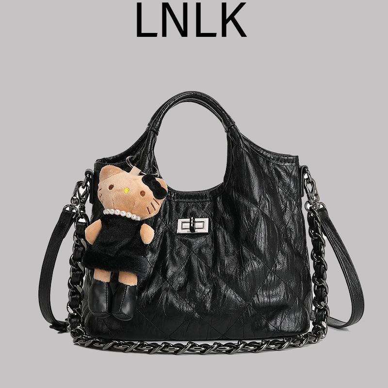 Luyao Exquisite Textured Women's Handbag 2 New Model Large Capacity Fashionable Diamond Embroidery Bag Single Shoulder Crossbody Bag