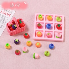 ミニ立体夏のフルーツクリエイティブ手作り diy クリーム接着剤樹脂小物アクセサリー穴靴バックルジュエリー素材