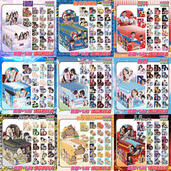 偽裝學渣動漫周邊炫彩盲盒75MM盲抽吧唧雙閃穀子徽章盲袋禮物胸針