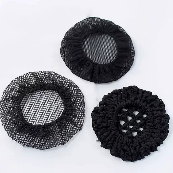 Upgraded One-Size-Fits-All Fine Mesh Hairnet for Women, Professional Flight Attendant Dance Hairnet, Dense Coarse Mesh Non-Elastic Hairnet