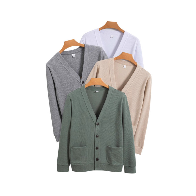 Men's Cardigan V Neck Knitwear Jacket Xinjiang Long-Staple Cotton Loose Casual No-Iron High-Quality Men's Knitwear Men's Cardigan V Neck Knitwear Jacket Xinjiang Long-Staple Cotton Loose Casual No-Iron High-Quality Men's Knitwear