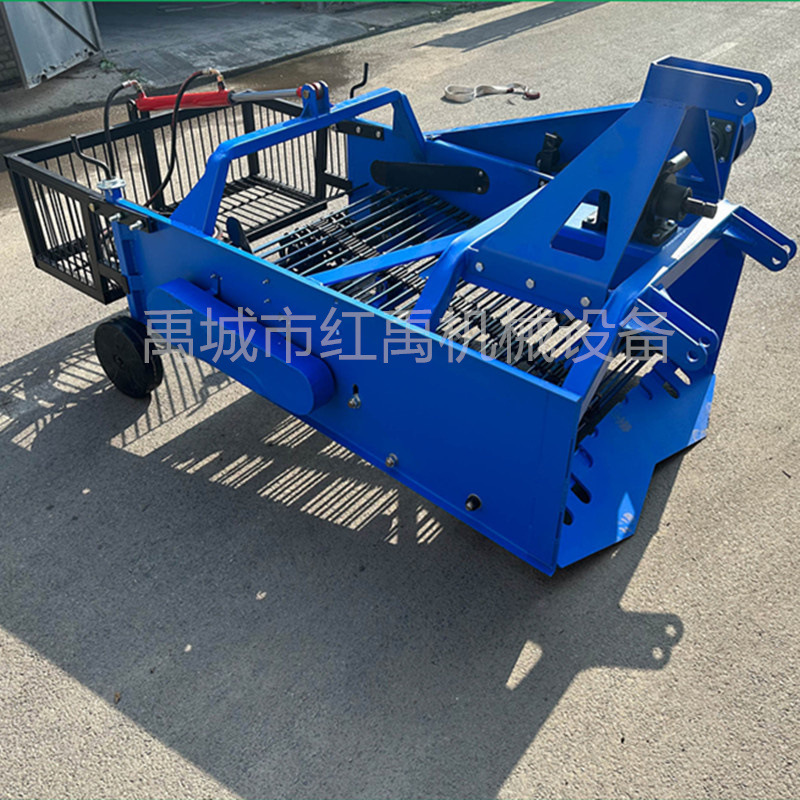 药材收获机柴胡板蓝根黄芪党参收获机 单垄输送链药材收获机