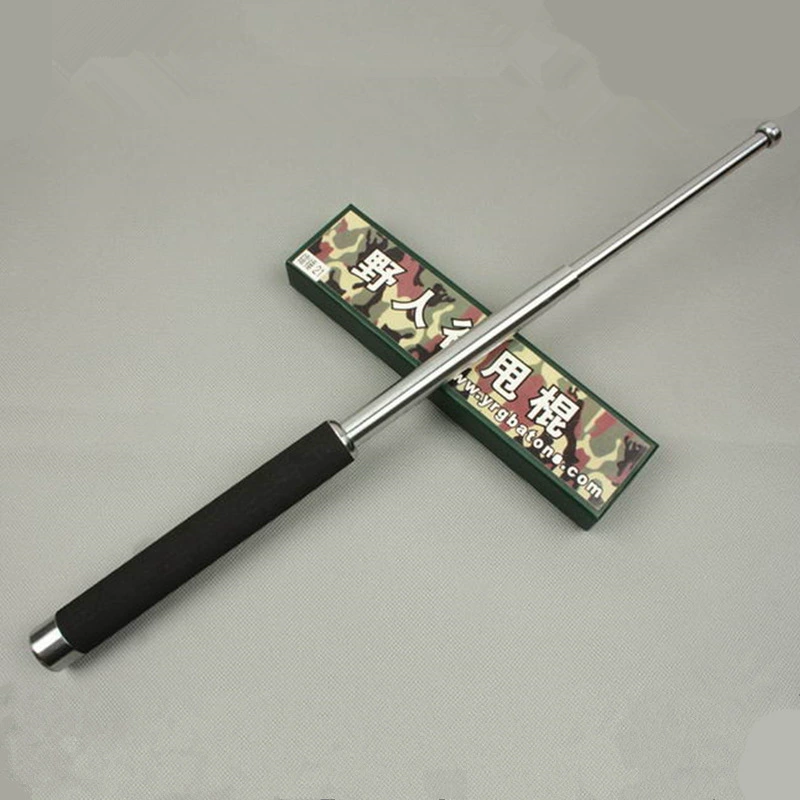 Тактическая трехсекционная телескопическая палка Savage Valley, установленная на транспортном средстве, палка для самообороны, защитная трехсекционная принадлежности для самообороны, защитная стальная палка