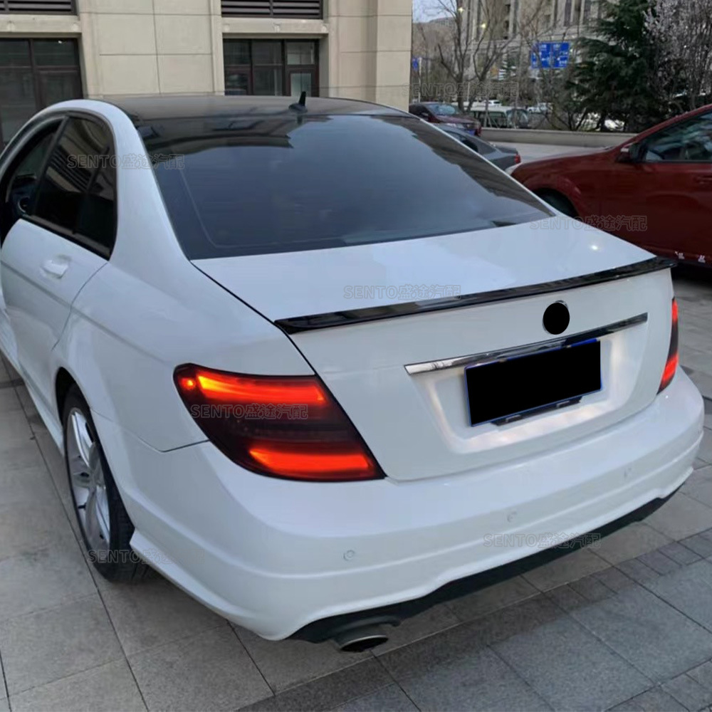 Suitable for Mercedes-Benz C-Class W204 C180 C200 2008-2014 Four-Door Am Model Rear Wing Modification
